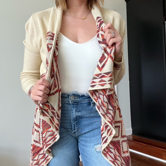 no boundaries aztec cardigan